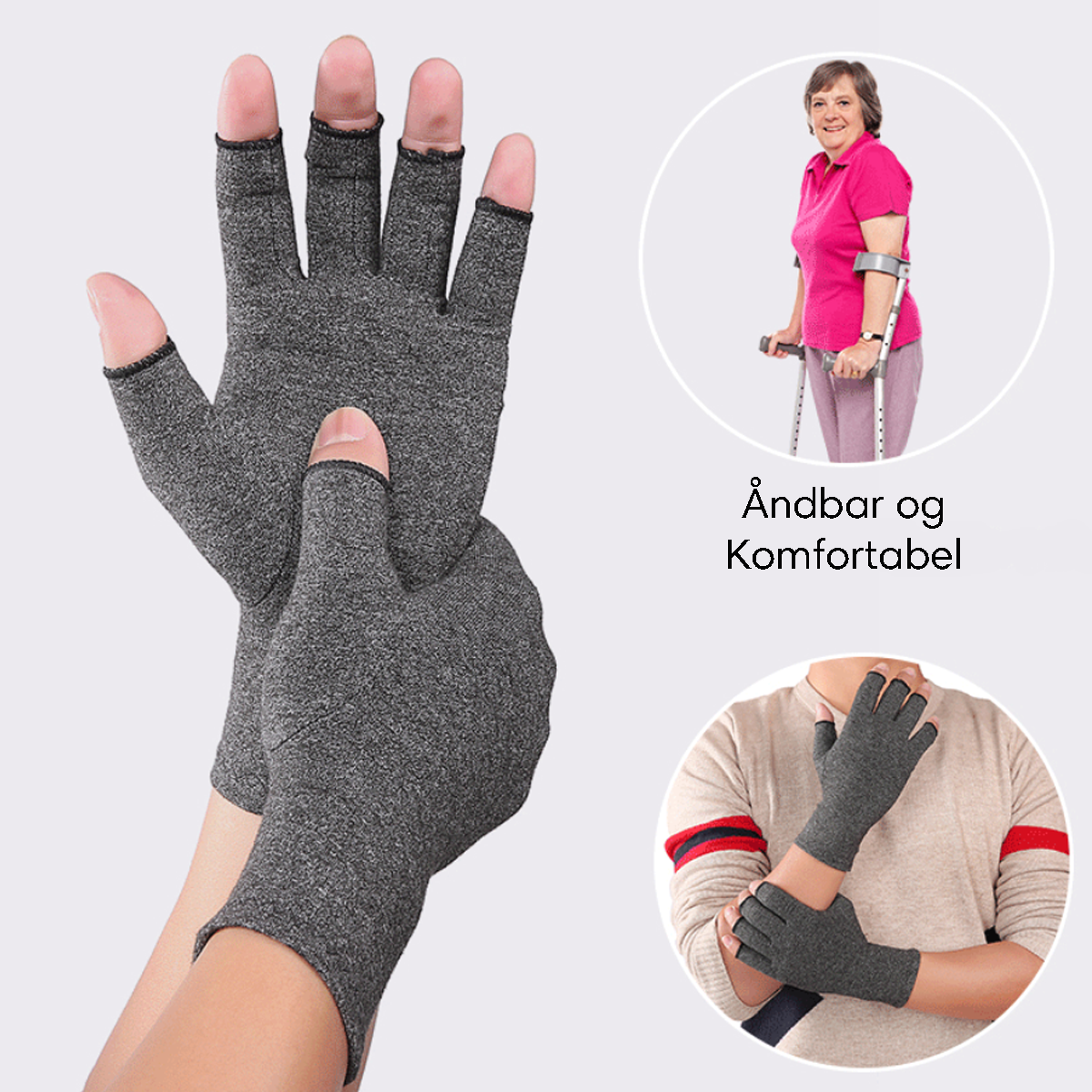 HåndLindring™ | Kompressionshandsker | I dag 50% rabat