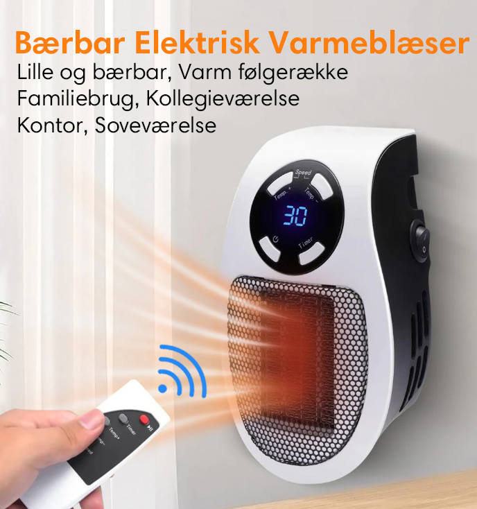 TurboHeat™ | Bærbar Elektrisk Varmeapparat