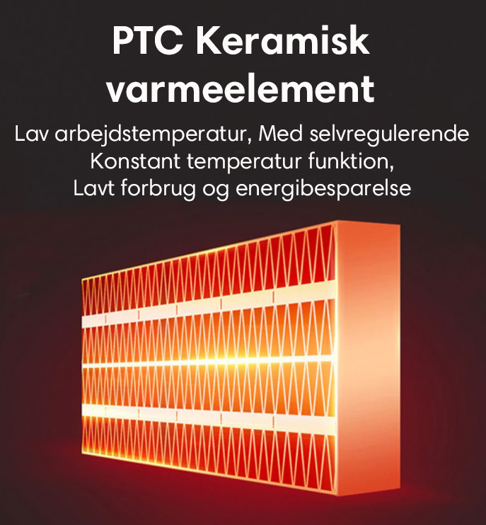 TurboHeat™ | Bærbar Elektrisk Varmeapparat