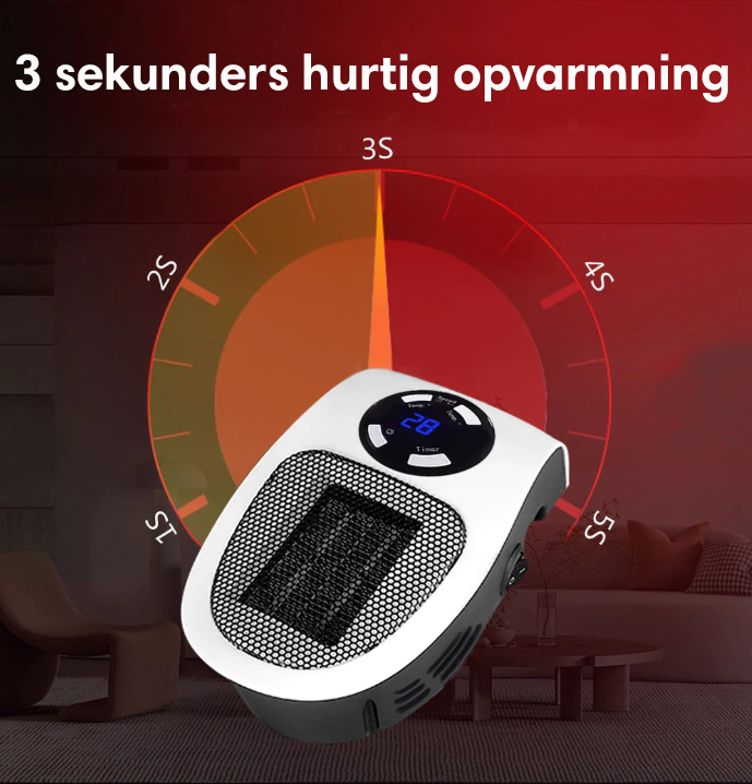 TurboHeat™ | Bærbar Elektrisk Varmeapparat
