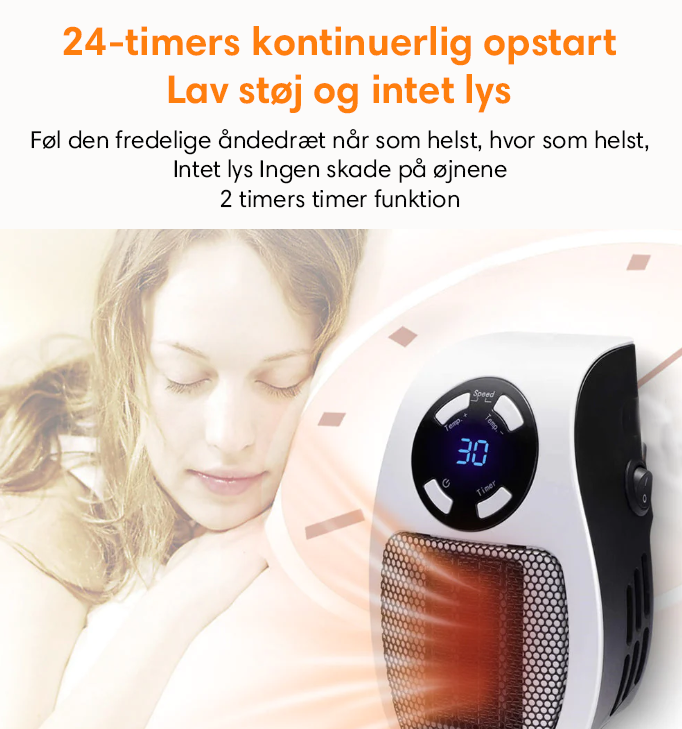 TurboHeat™ | Bærbar Elektrisk Varmeapparat