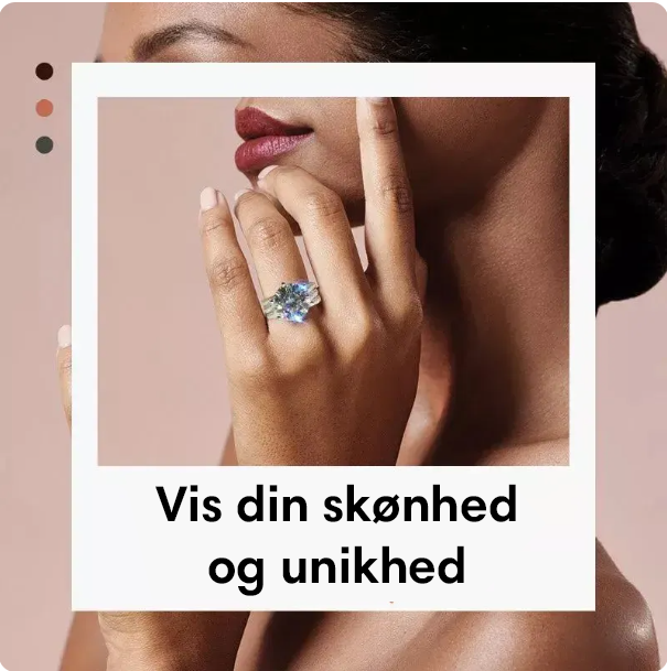 Diamantdrøm™ | Den bedste julegave nogensinde! 3 karat superglitrende moissanitring