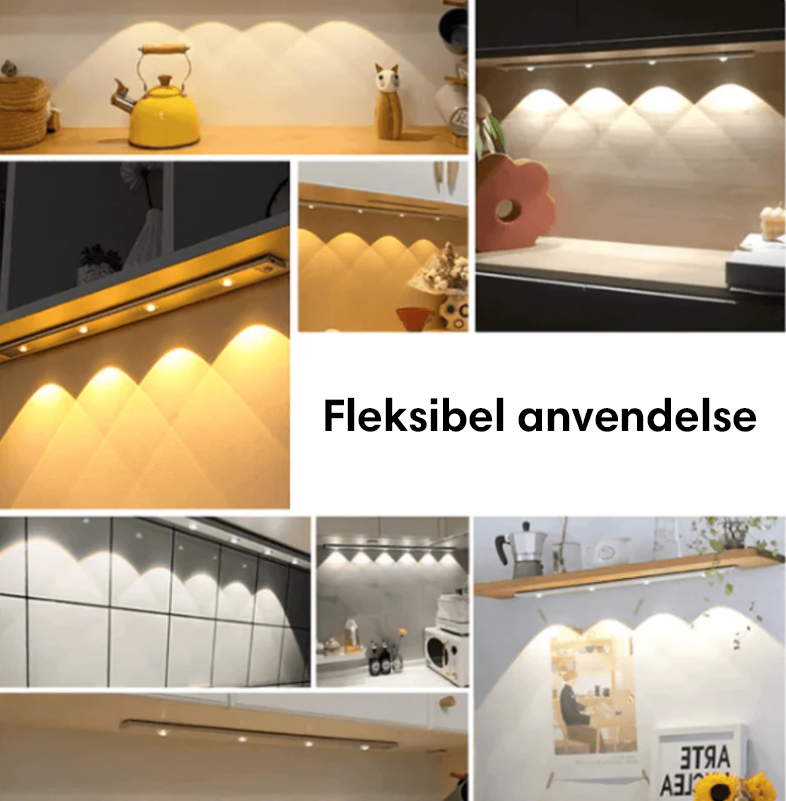 Lumina™ | Trådløs LED-skabslys med bevægelsessensor | Køb 1 få 1 gratis