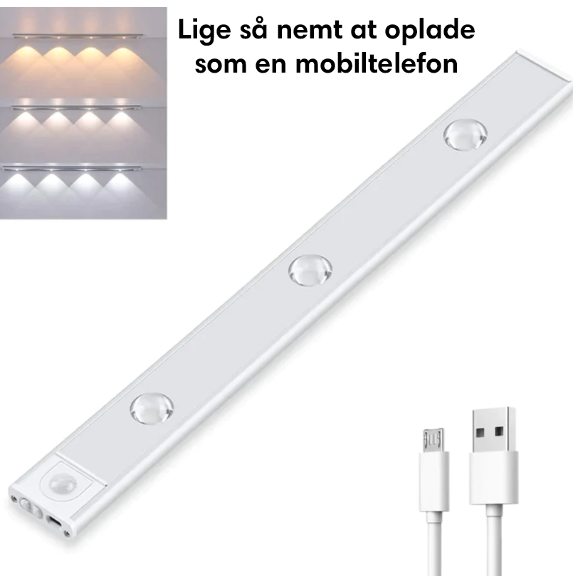 Lumina™ | Trådløs LED-skabslys med bevægelsessensor | Køb 1 få 1 gratis