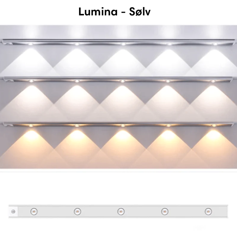 Lumina™ | Trådløs LED-skabslys med bevægelsessensor | Køb 1 få 1 gratis