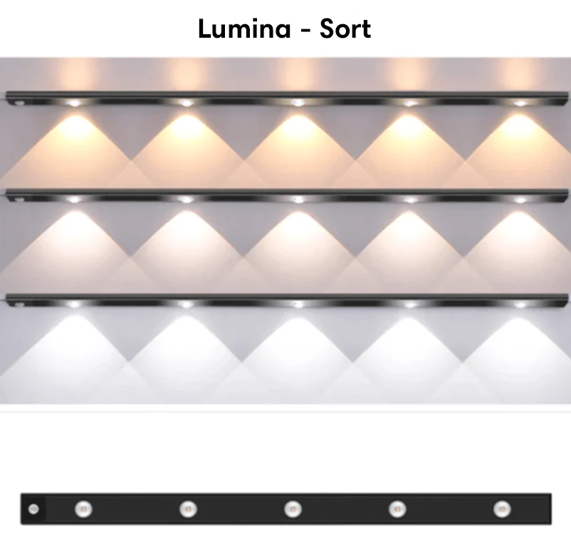 Lumina™ | Trådløs LED-skabslys med bevægelsessensor | Køb 1 få 1 gratis