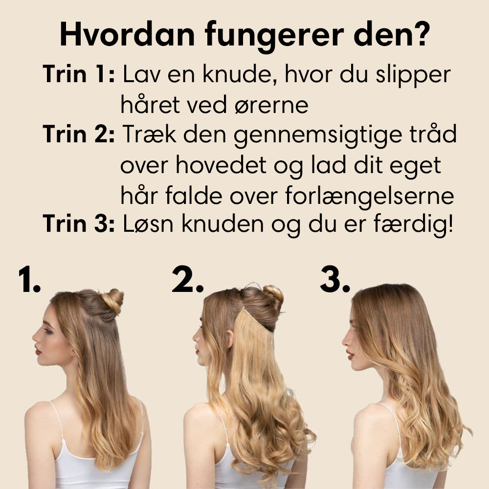 HavfrueHår™ | Hår Extensions | I dag 50% rabat