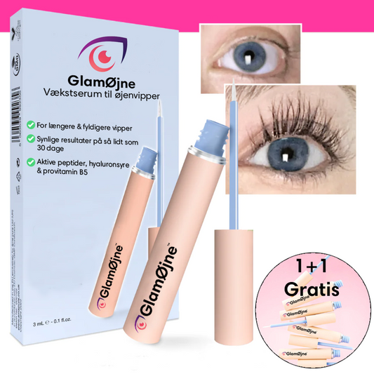GlamØjne™ | Øjenvippeserum | Køb 1 få 1 gratis