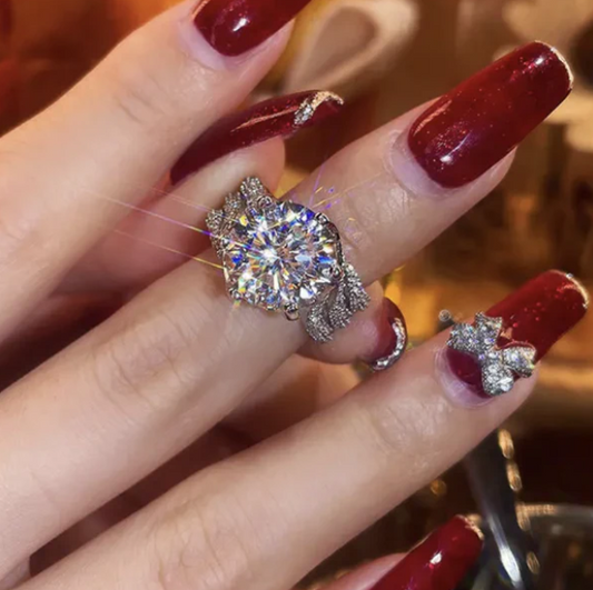 Diamantdrøm™ | Den bedste julegave nogensinde! 3 karat superglitrende moissanitring