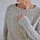 Marina™ | Elegant grå sweater med bådhalsudskæring | I dag 50% rabat