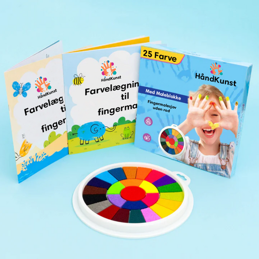 HåndKunst™ | Fingermalingssæt | Køb 1 få 2 gratis malebøger