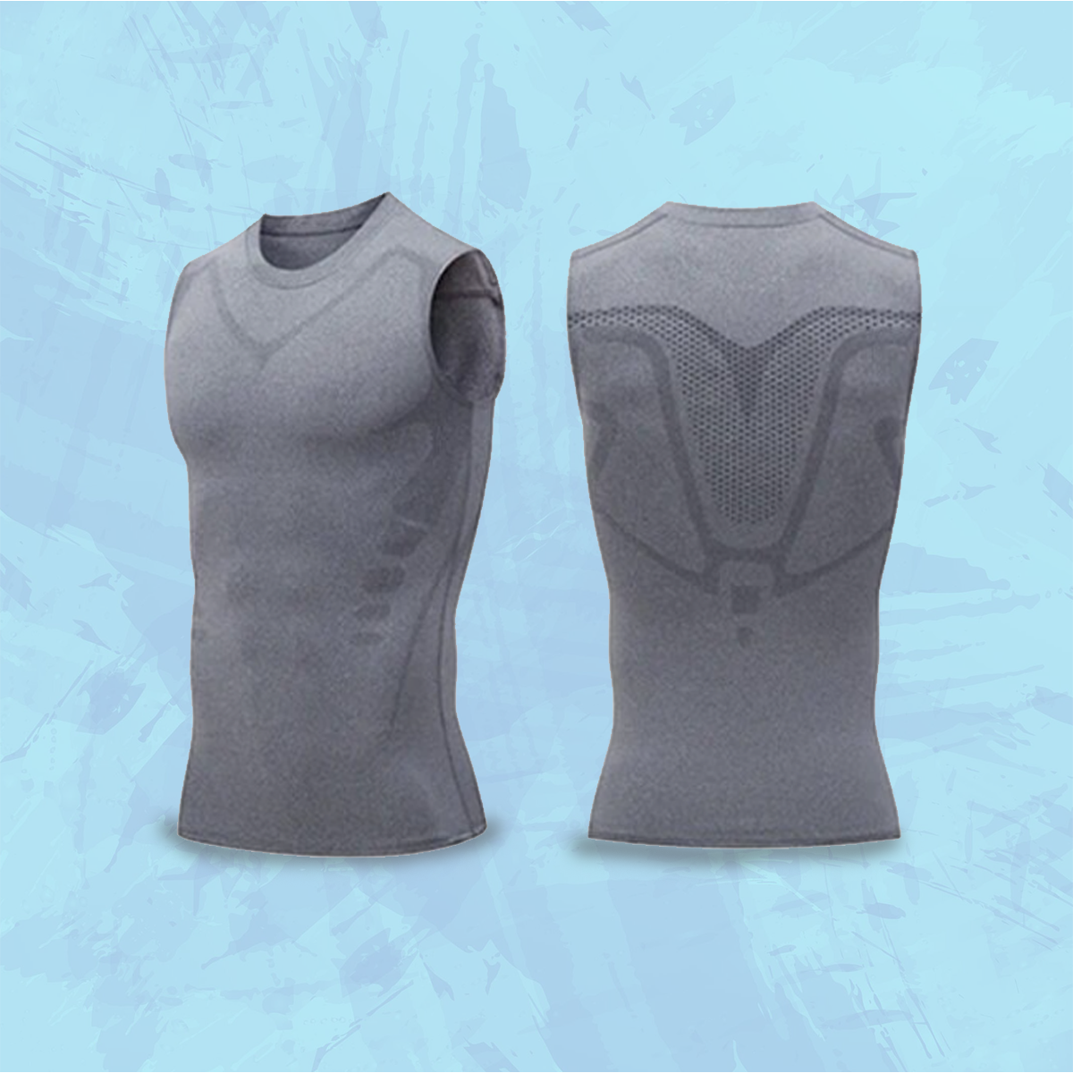 SlankStøtte™ | Ionisk Ærmeløs Shapewear Trøje | I dag 50% rabat